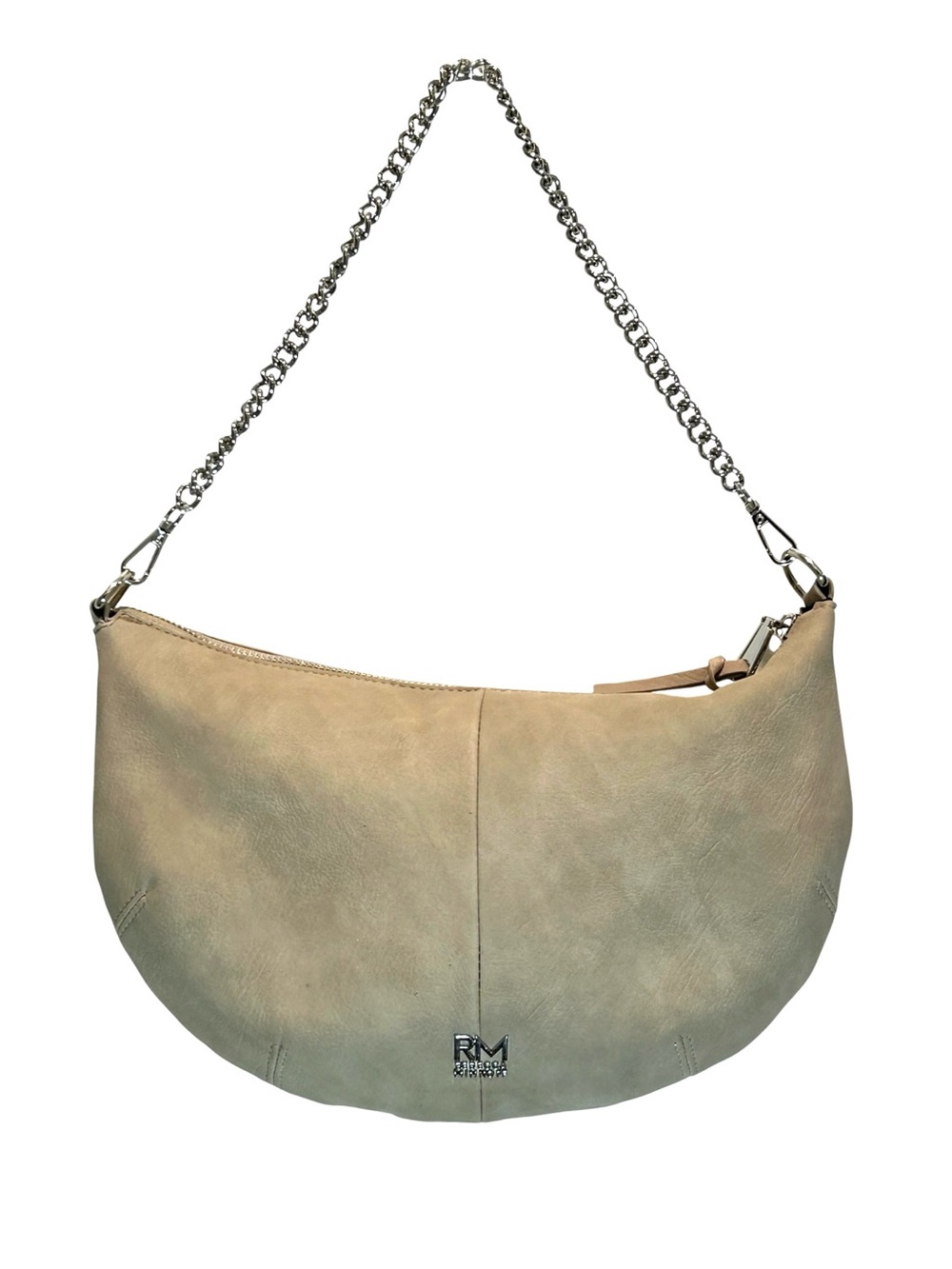 Rebecca Minkoff Tan Faux Suede Ryder Crescent Bag w/ Chain